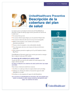 Descripción de la cobertura del plan de salud