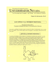 Los Niños Y La Tension Nerviosa