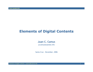 Elements of Digital Contents