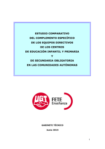 estudio comparativo del complemento específico de los - FETE-UGT