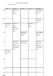 Segundo semestre - Escola d`Art i Superior de Disseny