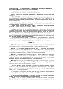 RESOLUCION 756 Procedimiento para la actualización de la