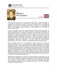 Rodolfo E. Piza Escalante - Corte Interamericana de Derechos