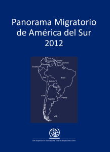 Panorama Migratorio de America del Sur 2012
