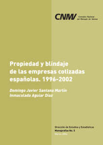 Propiedad y blindaje de las empresas cotizadas españolas. 1996