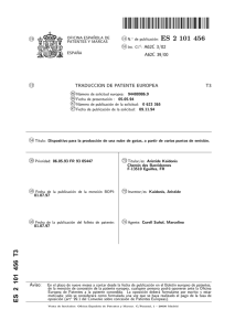 dispositivo rociador que comprende varias fuentes de emision.