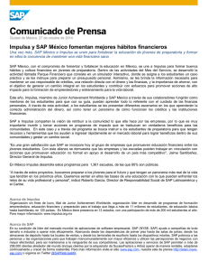 Impulsa y SAP México fomentan mejores hábitos