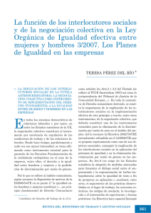 La función de los interlocutores sociales y de la negociación