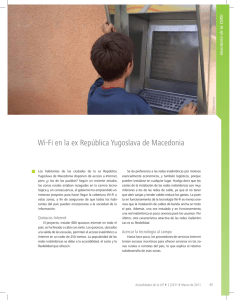 Wi-Fi en la ex República Yugoslava de Macedonia
