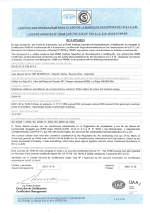 Se deja constancia, por medio de la presente, que el IRAM. Instituto