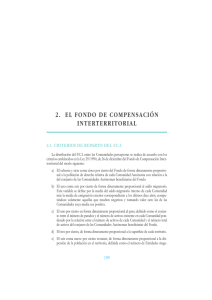 2. EL FONDO DE COMPENSACIÓN INTERTERRITORIAL