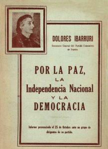 POR LA PAZ, Independencia Nacional DEMOCRACIA