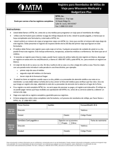 Registro para Reembolso de Millas de Viaje para Wisconsin