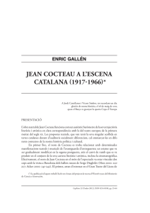 jean cocteau a l`escena catalana (1917-1966)