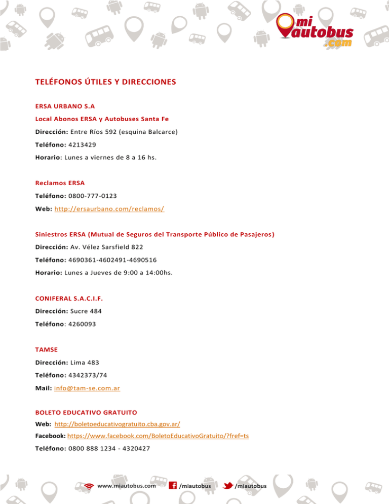 Tel fonos Y Direcciones Direccion En Ingles IAHPB Tel fonos Y Direcciones Direccion En Ingles IAHPB