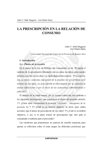 la prescripción en la relación de consumo