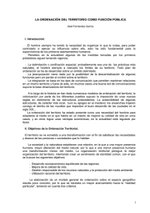 LA ORDENACIÓN DEL TERRITORIO COMO FUNCIÓN PÚBLICA