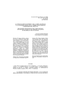LA EXPLOTACIÓN ECONÓMICA DEL CAMPO ARAÑUELO Y LA