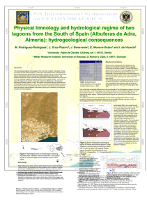 Physical limnology and hydrological regime of two lagoons from the