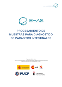 procesamiento de muestras para diagnóstico de parásitos intestinales