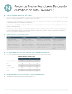 Preguntas Frecuentes sobre el Descuento en Pedidos de Auto