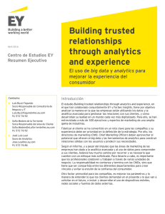 Building trusted relationships through analytics and experience