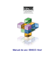 Manual de uso: EBSCO Host