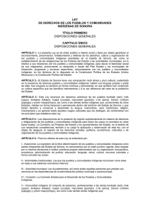 Ley de Derechos de los Pueblos y Comunidades Indígenas de Sonora