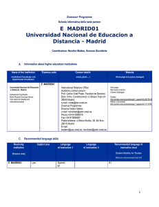 E MADRID01 Universidad Nacional de Educacion a Distancia