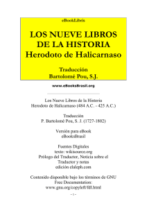 Los Nueve Libros de la Historia - Herodoto de Halicarnaso