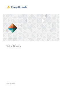 Value Drivers - Crowe Horwath International