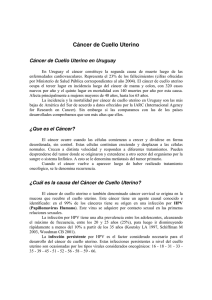 Información sobre Cáncer de Cuello Uterino