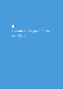 5 Clasificación por tipo de conflicto