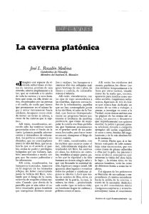 La caverna platónica - Instituto Emmanuel Mounier