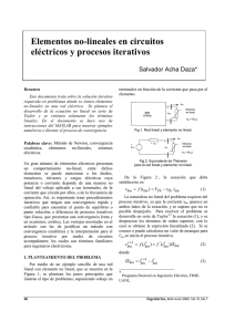 Elementos no-lineales en circuitos eléctricos y