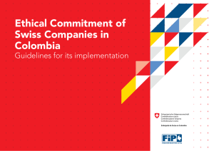 Ethical Commitment of Swiss Companies in Colombia