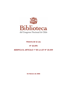 LEY N&ordm; 20095 - Leychile.cl