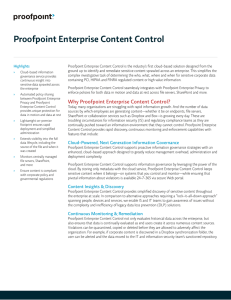 Proofpoint Enterprise Content Control