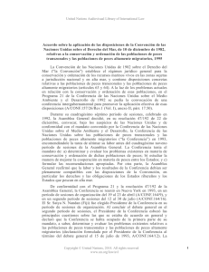 Acuerdo sobre la aplicación de las disposiciones de la Convención