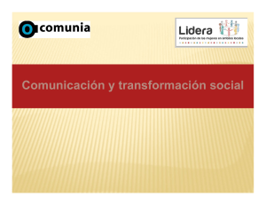 Comunicación y transformación social
