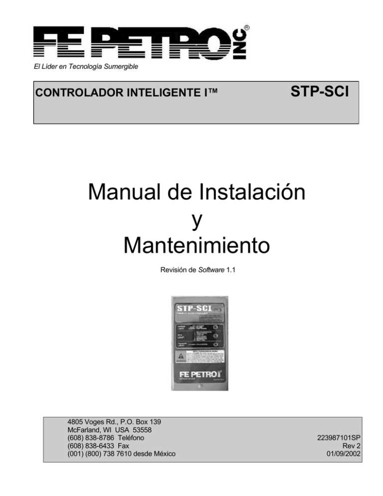 Manual De Instalación Y Mantenimiento