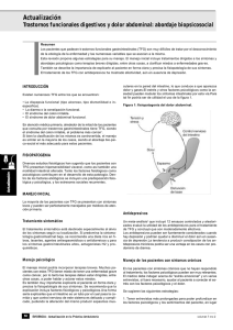 Trastornos funcionales digestivos y dolor abdominal