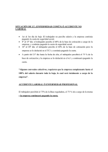 SITUACIÓN DE I.T. (ENFERMEDAD COMÚN) Ó ACCIDENTE NO