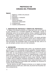 Cirugía del pterigión - Portada | Sociedad Española de Oftalmología