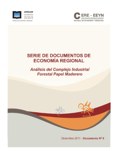 An&aacute;lisis del complejo industrial forestal papel maderero