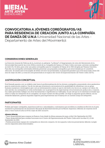 CONVOCATORIA A JÓVENES COREÓGRAFOS/AS PARA