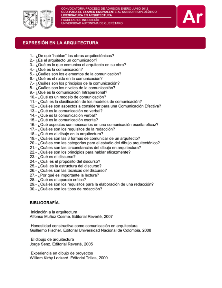 Expresi n En La Arquitectura Universidad Aut noma De Quer taro