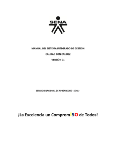 manual del sistema integrado de gestión - comunicaciones