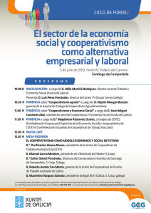 El sector de la economía social y cooperativismo como alternativa
