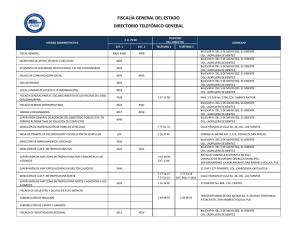 FISCALÍA GENERAL DEL ESTADO DIRECTORIO TELEFÓNICO